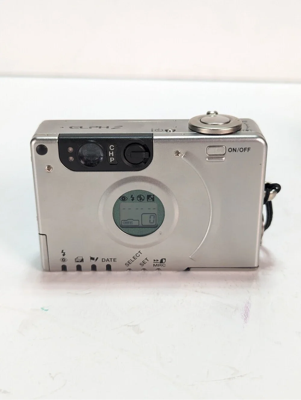 Canon Elph 2 Digital Film Camera Case & Battery Works Not Film Tested